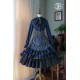 Miss Point Point Mansion Standing Collar Jacquard Long Sleeve Blouse(Reservation/Full Payment Without Shipping)